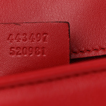 Gucci Calfskin Matelasse Small GG Marmont Shoulder Bag Hibiscus Red 8 of 10
