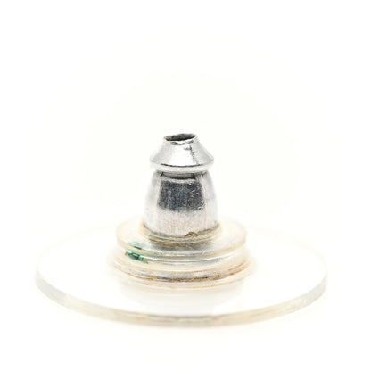 Chanel Crystal Timeless CC Earrings Silver 5 of 5