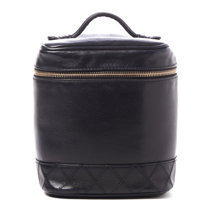 Chanel Lambskin Vanity Cosmetic Case Black 1 of 9