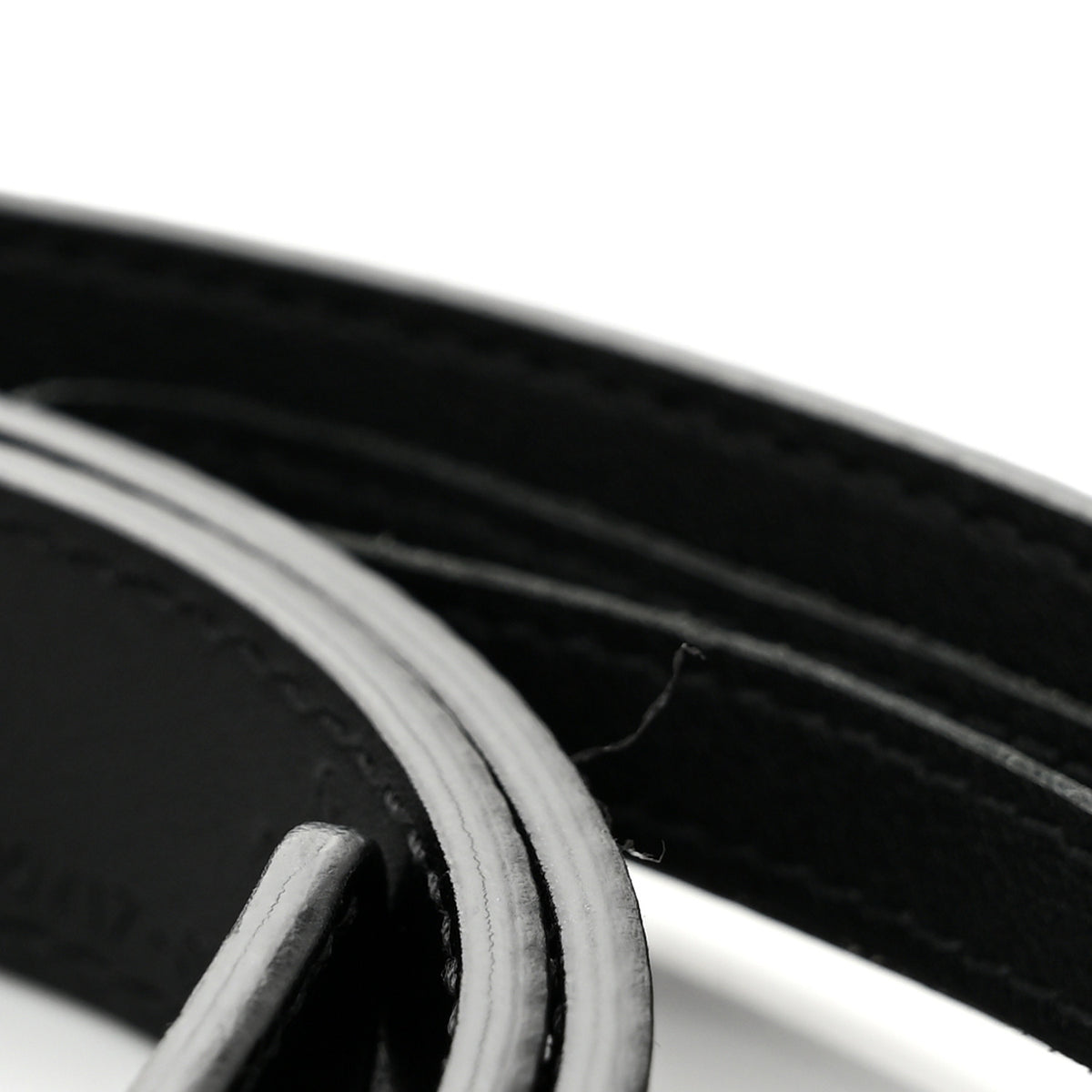 Plutone Calfskin Palladium Double G 20mm Belt 100 40 Black