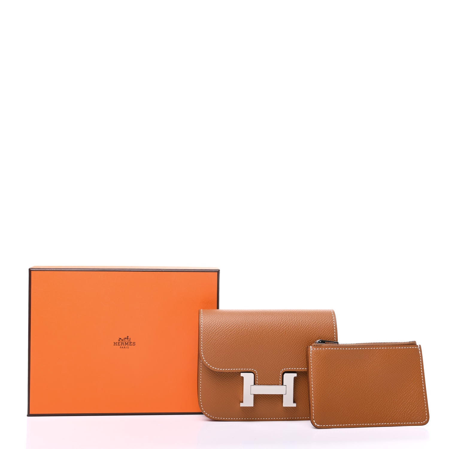 Hermes Epsom Constance Slim Wallet Gold 10 of 10