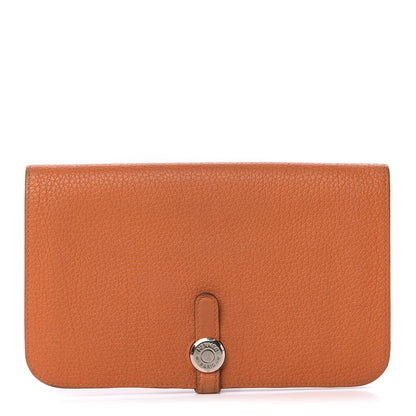 Hermes Togo Dogon Duo Wallet Orange 1 of 15