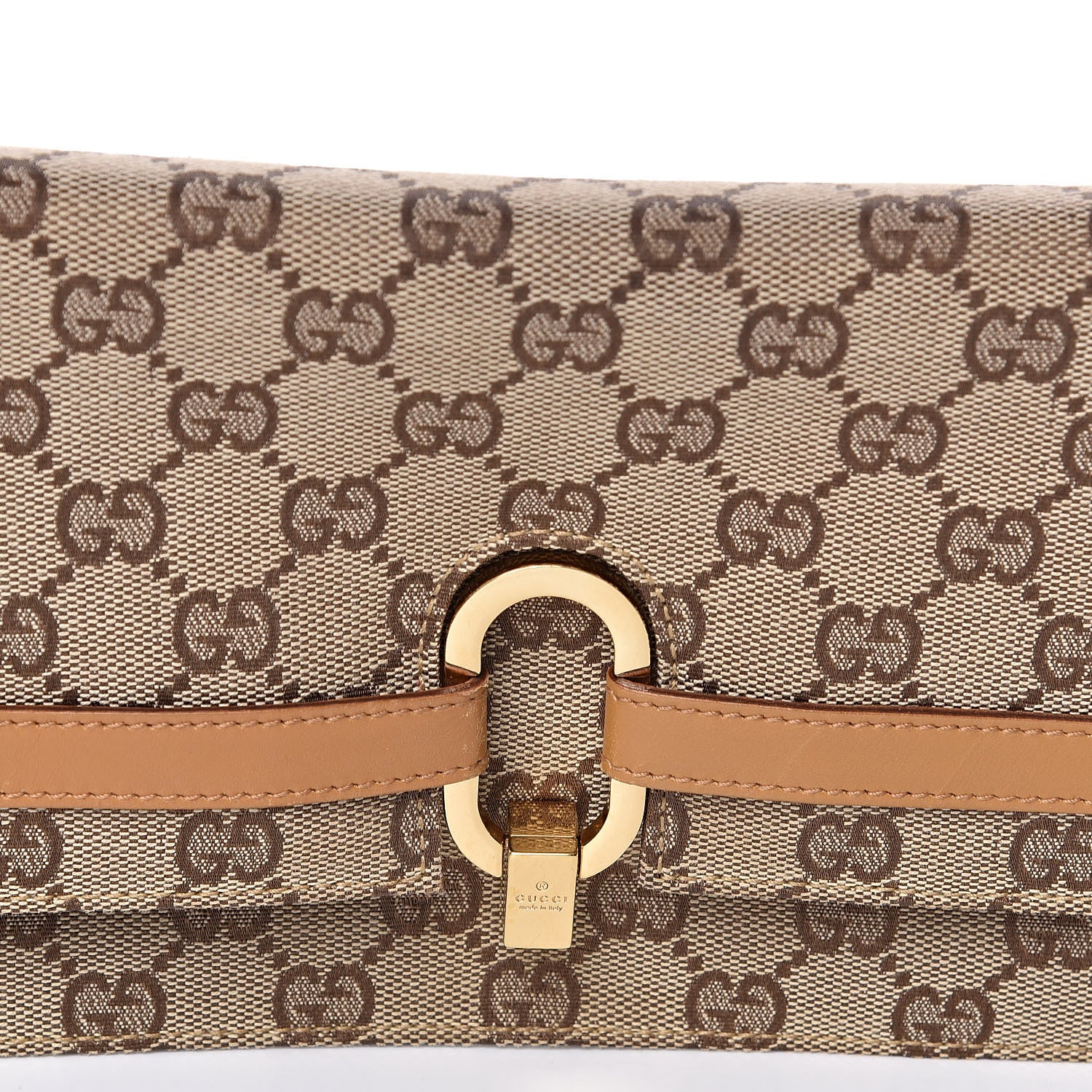Gucci Monogram Clutch Brown 10 of 10