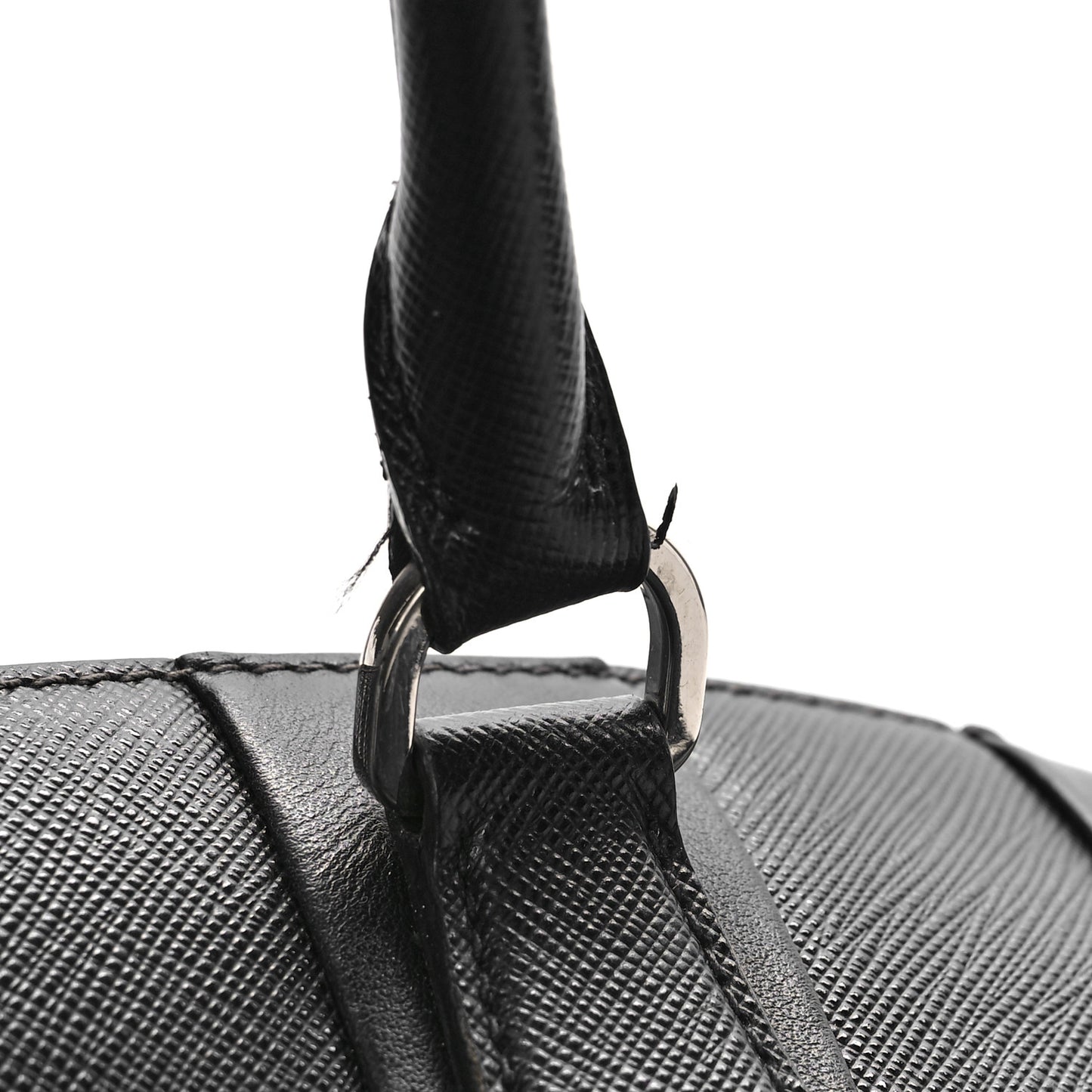 Saffiano City Calf Medium Galleria Double Zip Tote Black