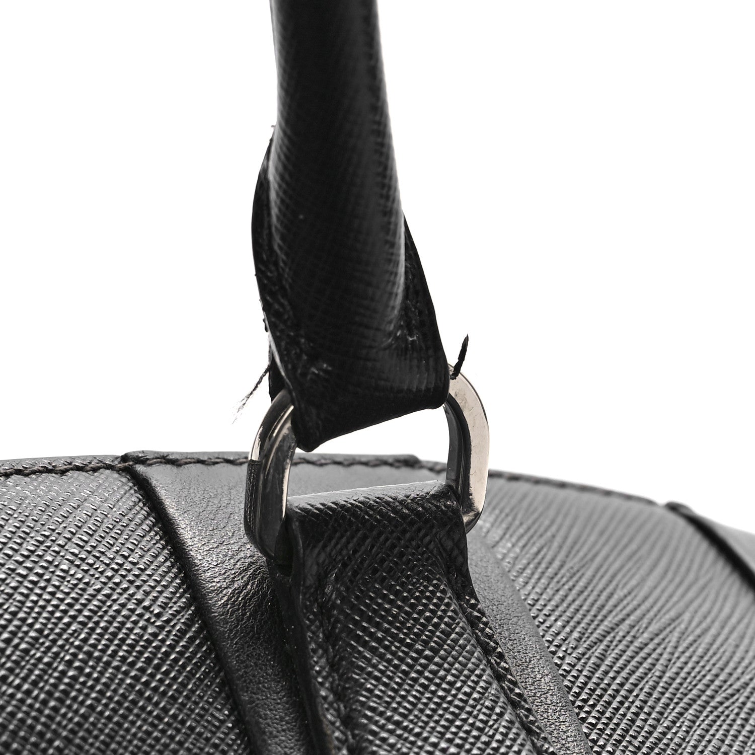 Prada Saffiano City Calf Medium Galleria Double Zip Tote Black 11 of 11