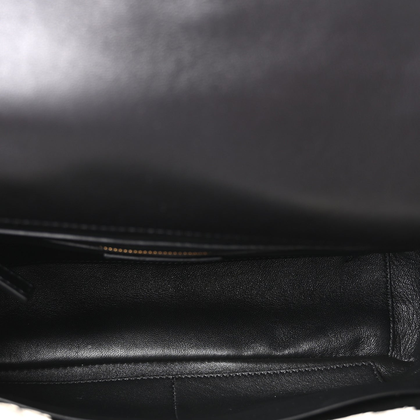 Nappa Large Roman Stud Shoulder Bag Black White