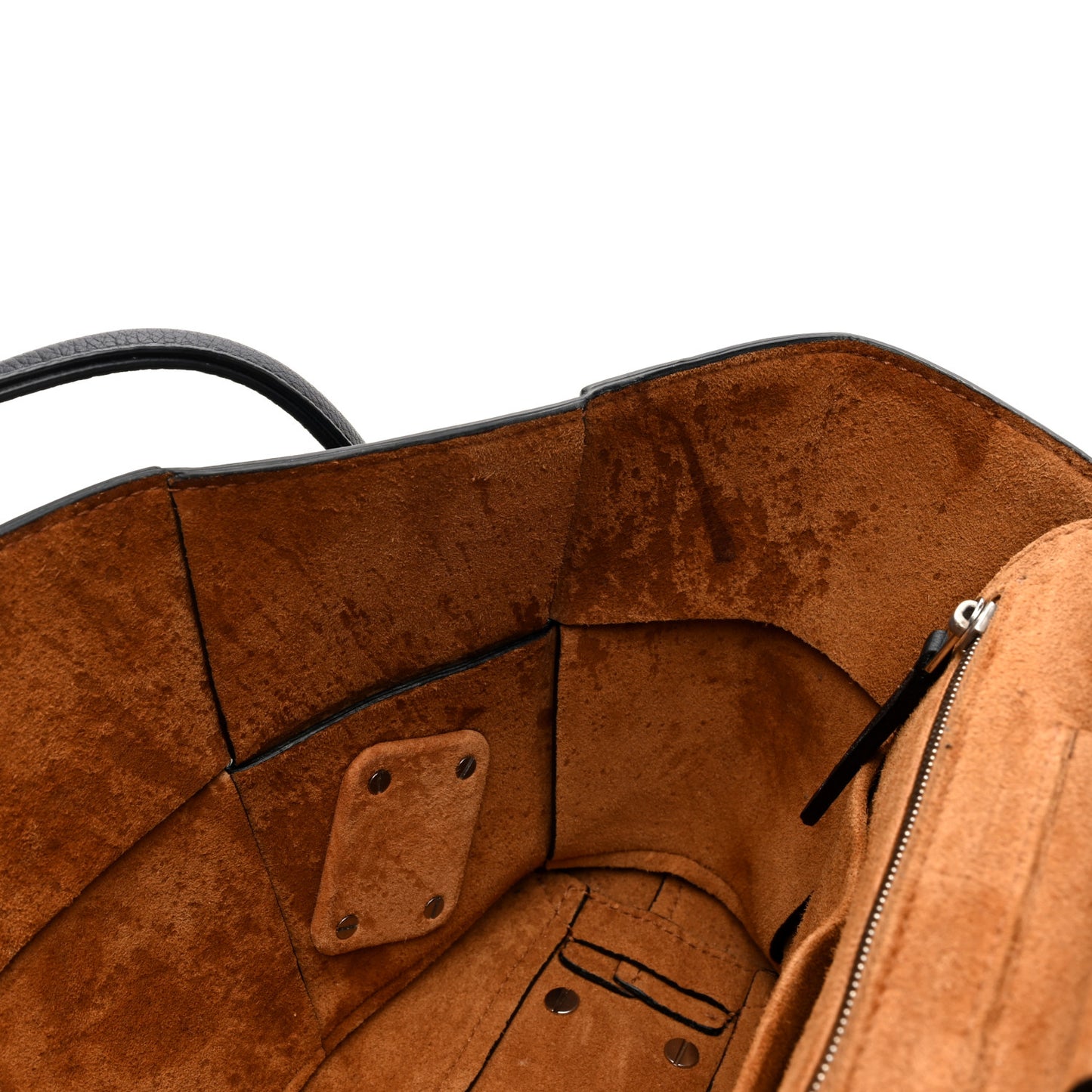 Grained Calfskin Maxi Intrecciato Small Arco Black