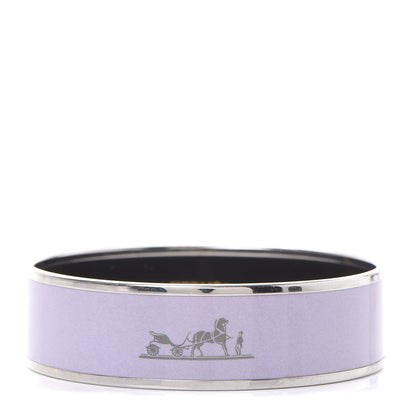 Hermes Enamel Printed Wide Caleche Bracelet 70 1 of 5