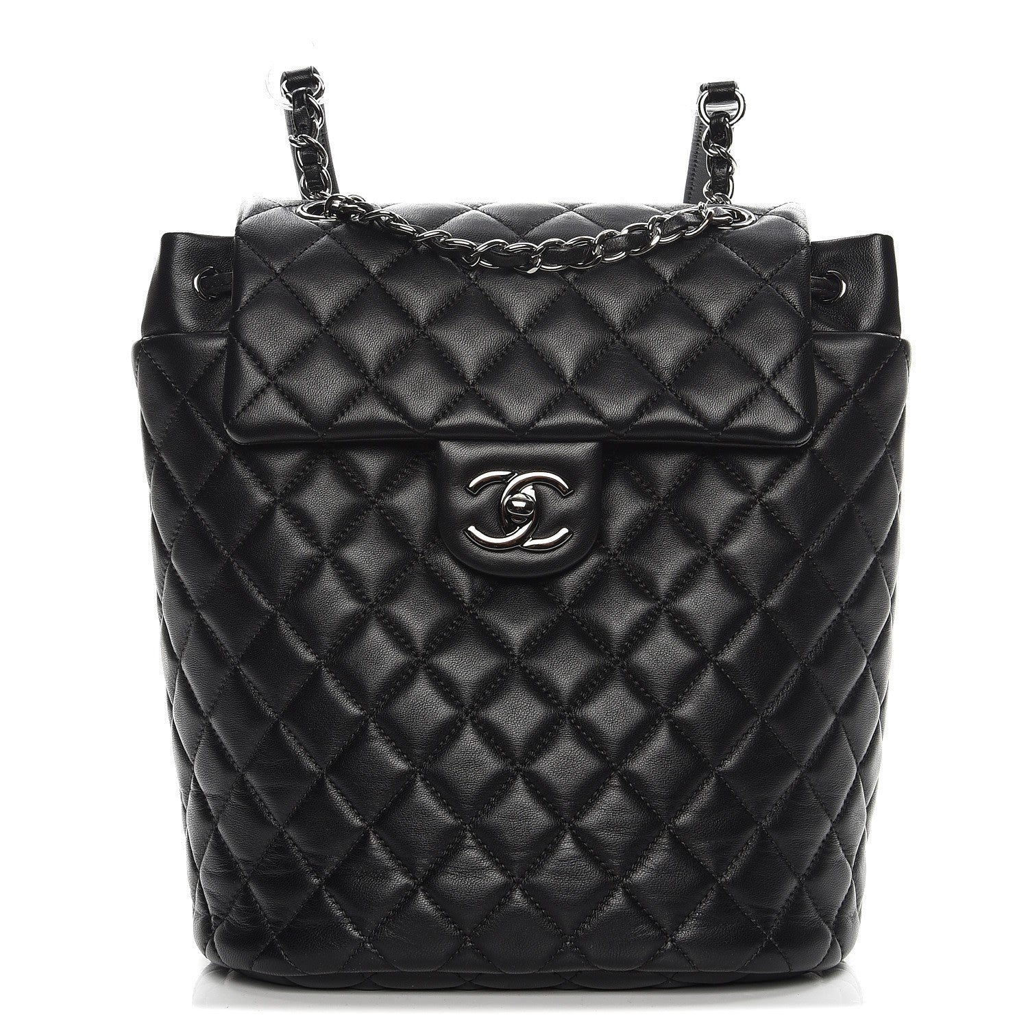 Chanel Lambskin Quilted Small Urban Spirit Backpack Black 1 of 8