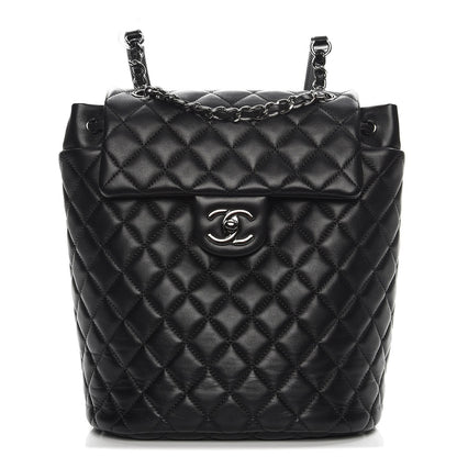 Chanel Lambskin Quilted Small Urban Spirit Backpack Black 1 of 8