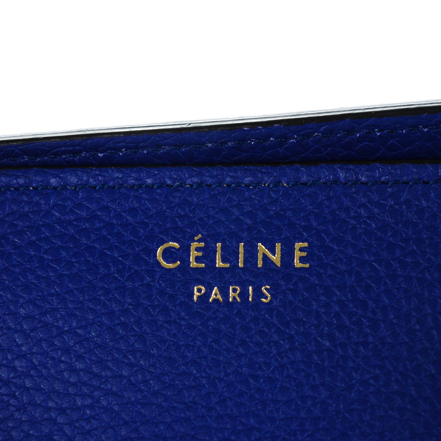 Drummed Calfskin Mini Luggage Indigo