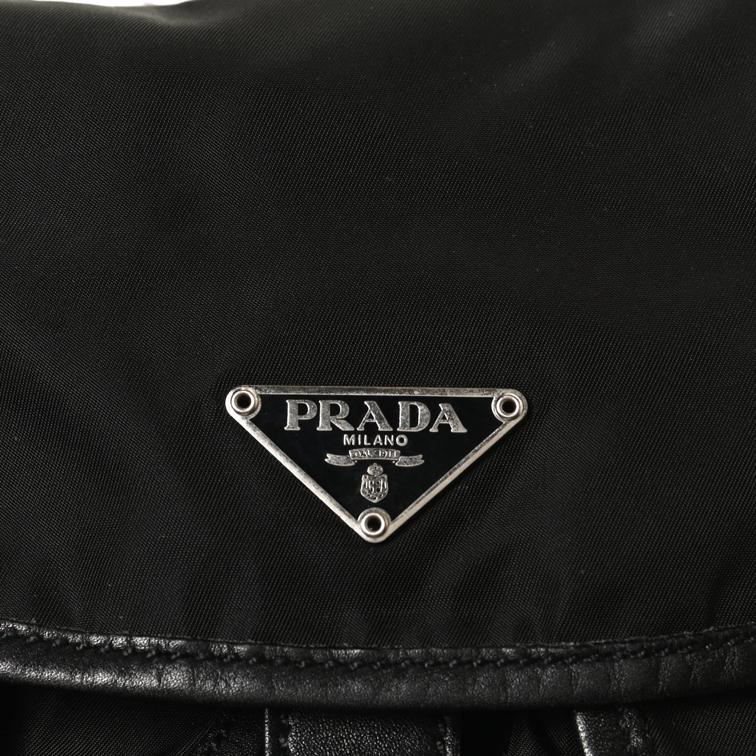Prada Tessuto Nylon Vitello Backpack Black 15 of 16