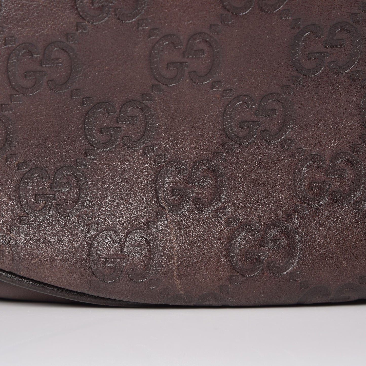 Guccissima Medium GG Twins Hobo Dark Brown