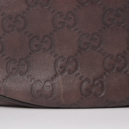 Gucci Guccissima Medium GG Twins Hobo Dark Brown 8 of 8