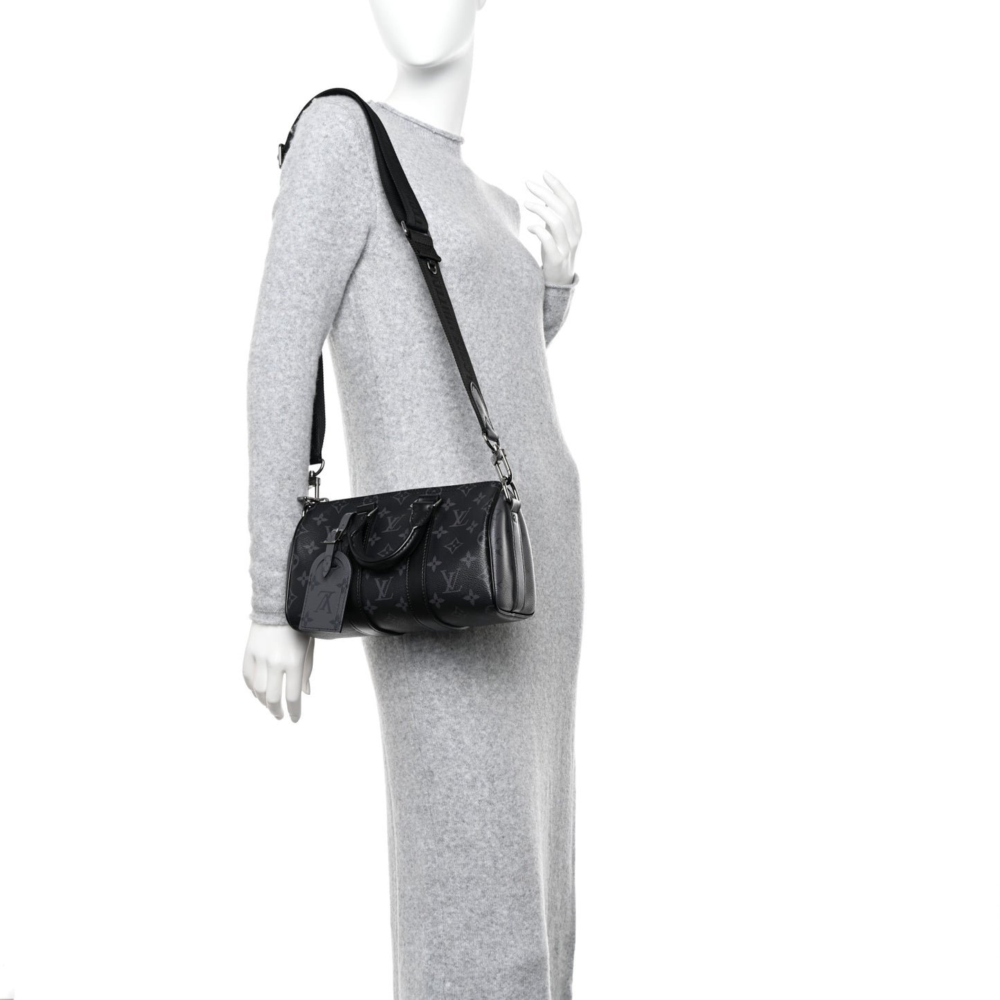 Reverse Monogram Eclipse Keepall XS Black