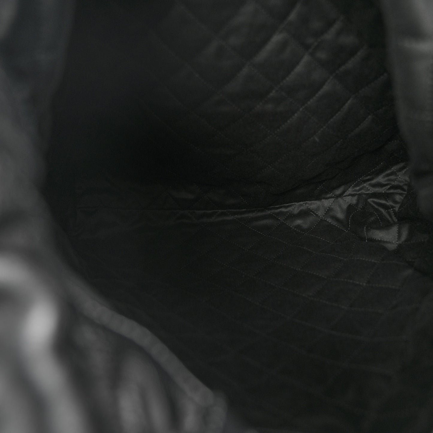 Shiny Calfskin Quilted Chanel 22 Backpack So Black