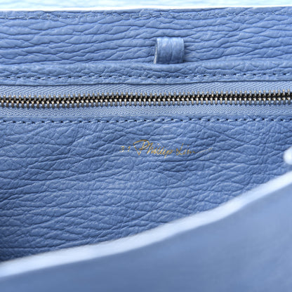 3.1 Phillip Lim 3.1 Textured Calfskin Medium Pashli Satchel Light Blue 7 of 14