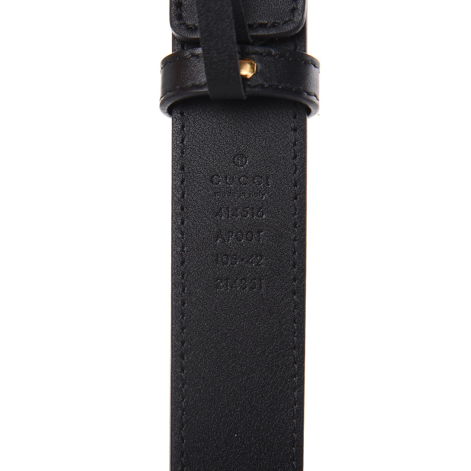 Gucci Moon Calfskin Double G 30mm Belt 105 42 Black 6 of 6