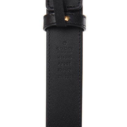 Gucci Moon Calfskin Double G 30mm Belt 105 42 Black 6 of 6