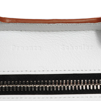 Proenza Schouler Smooth Calfskin PS13 Small Bi-Color Satchel Caramel White 11 of 13