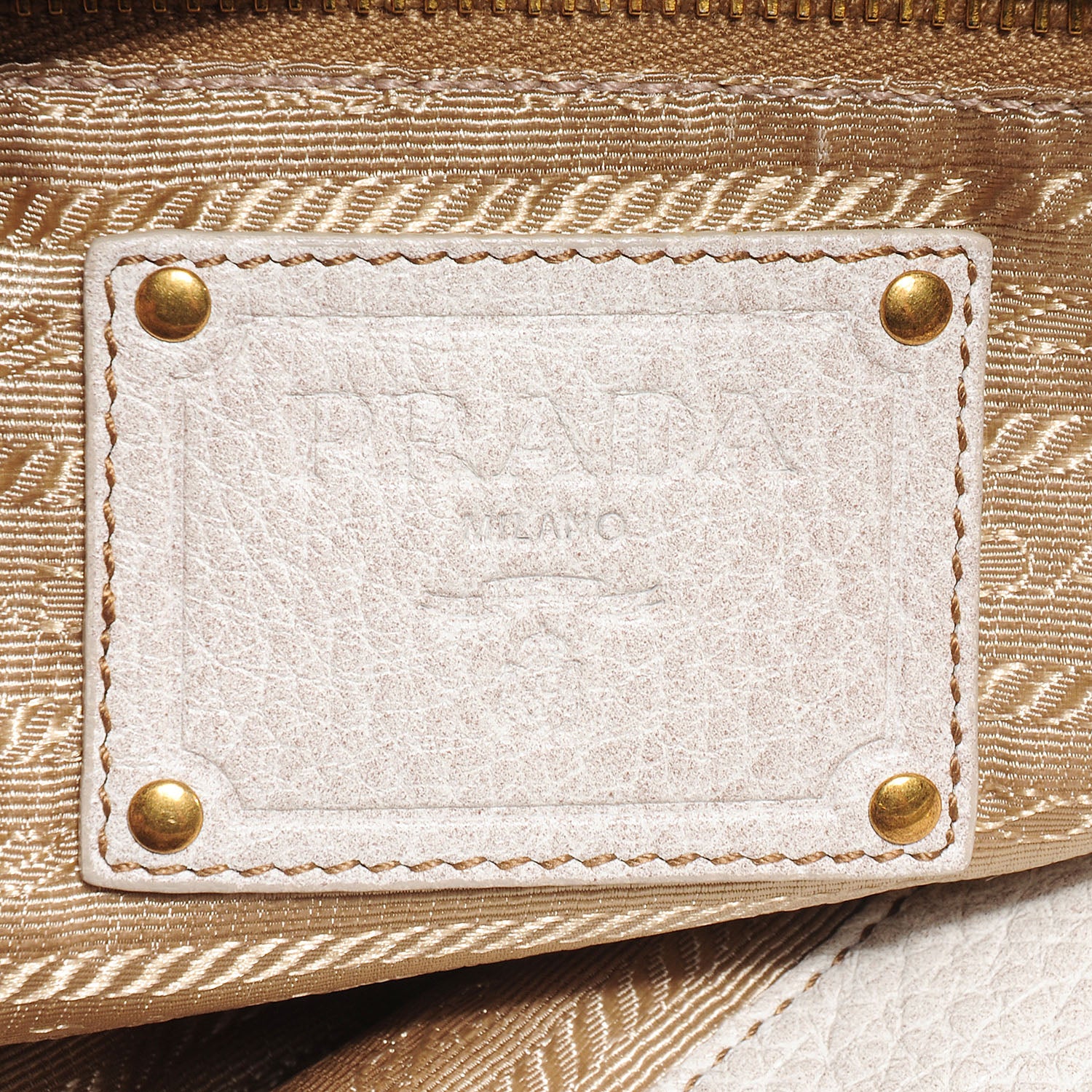 Prada Deerskin Tamponato Hobo White 6 of 11
