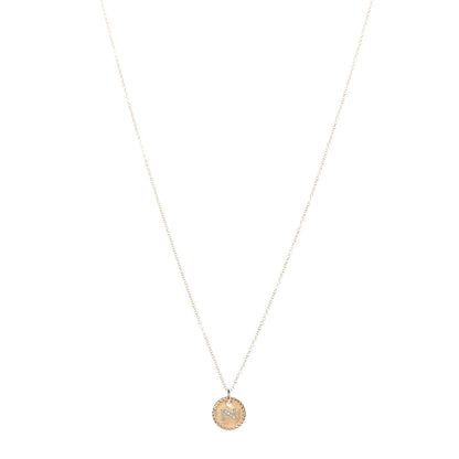 David Yurman 18K Yellow Gold Diamond Initial N Charm Necklace 1 of 6