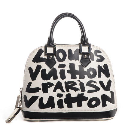 Louis Vuitton Graffiti Alma MM Black 1 of 7