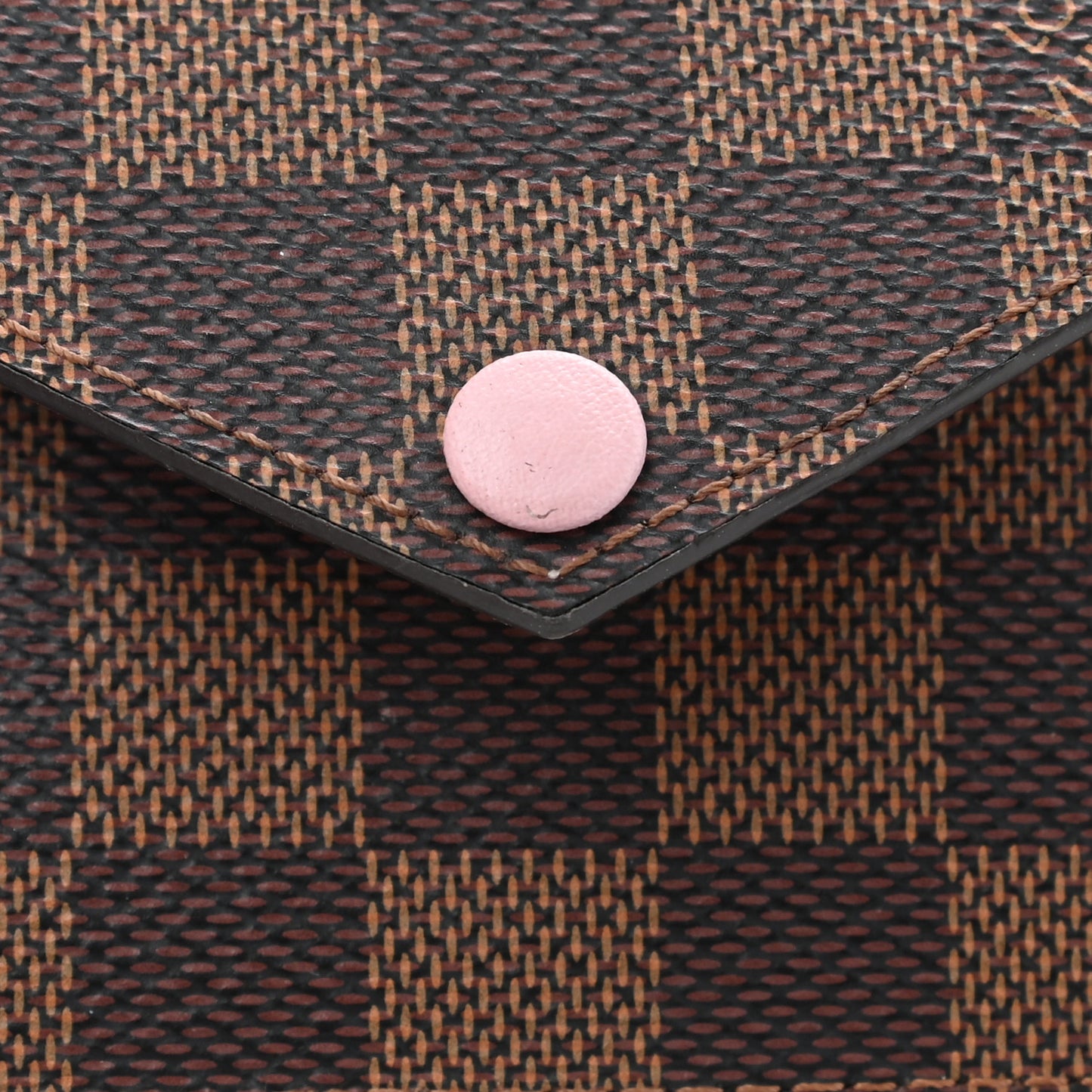 Damier Ebene Recto Verso Card Holder Rose Ballerine