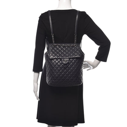 Chanel Lambskin Quilted Large Urban Spirit Backpack Navy 2 of 9