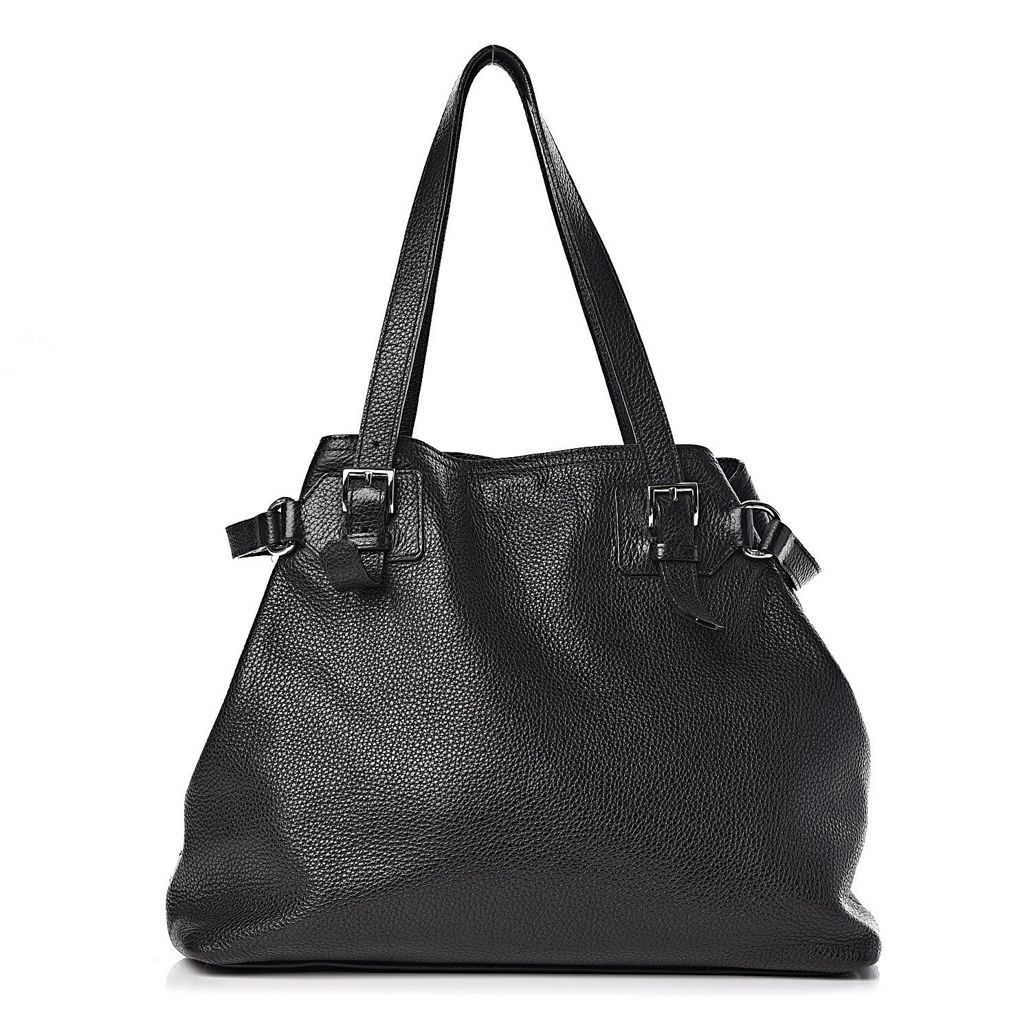 Prada Vitello Daino Shoulder Bag Black 1 of 12
