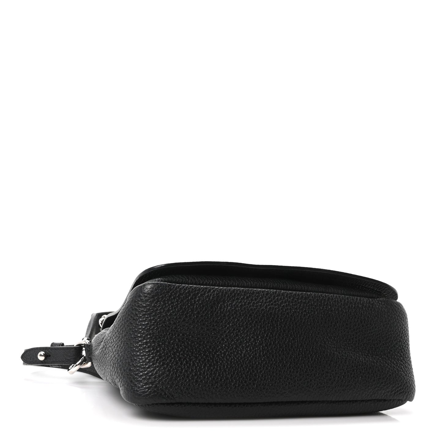 Vitello Daino Soft Flap Crossbody Black