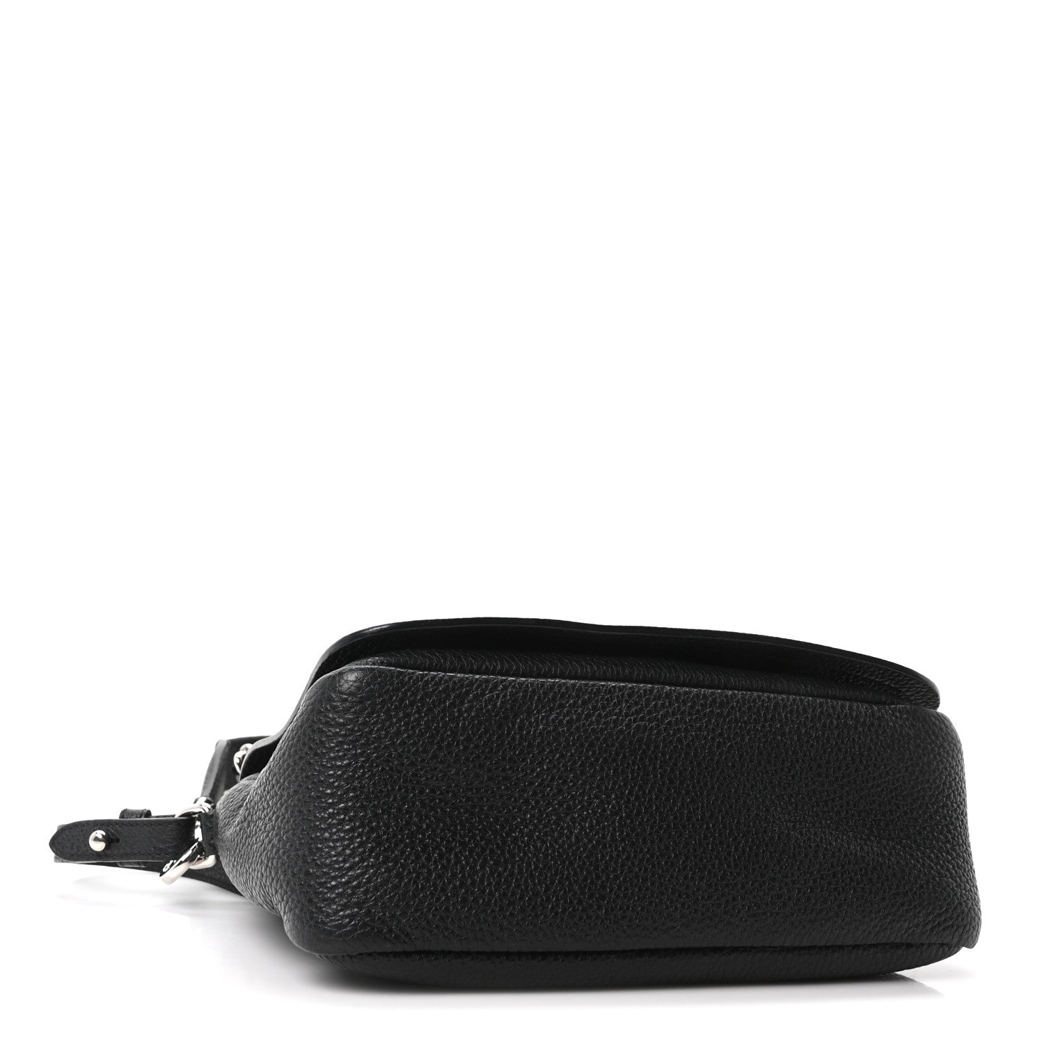 Prada Vitello Daino Soft Flap Crossbody Black 4 of 10