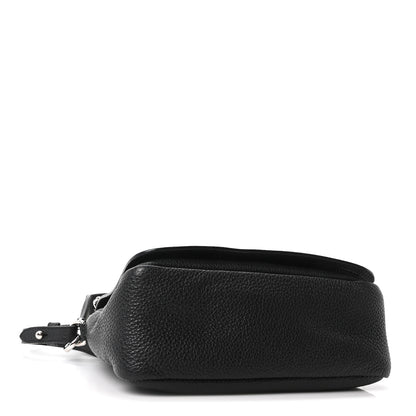 Prada Vitello Daino Soft Flap Crossbody Black 4 of 10