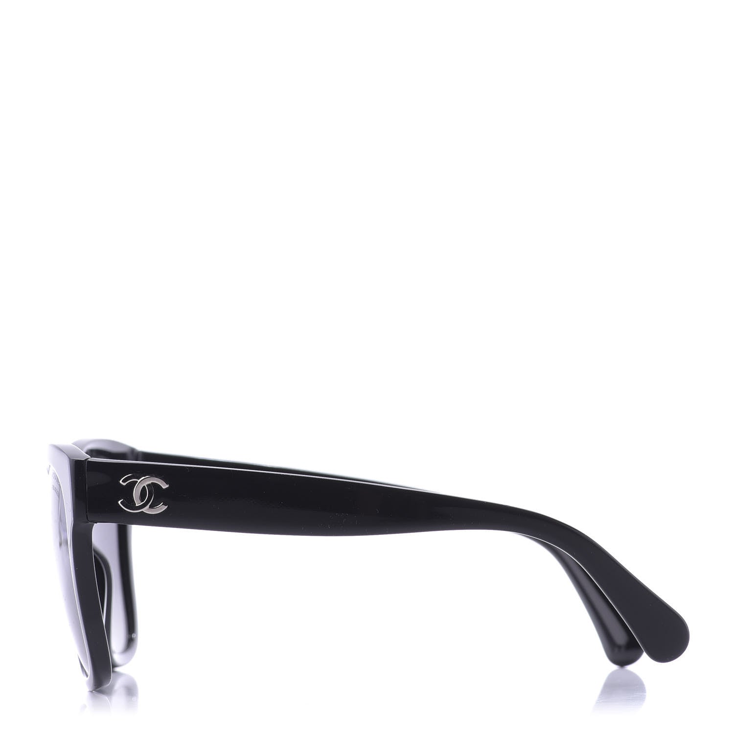 Chanel Acetate Polarized Square CC Sunglasses 5380 Black 3 of 11