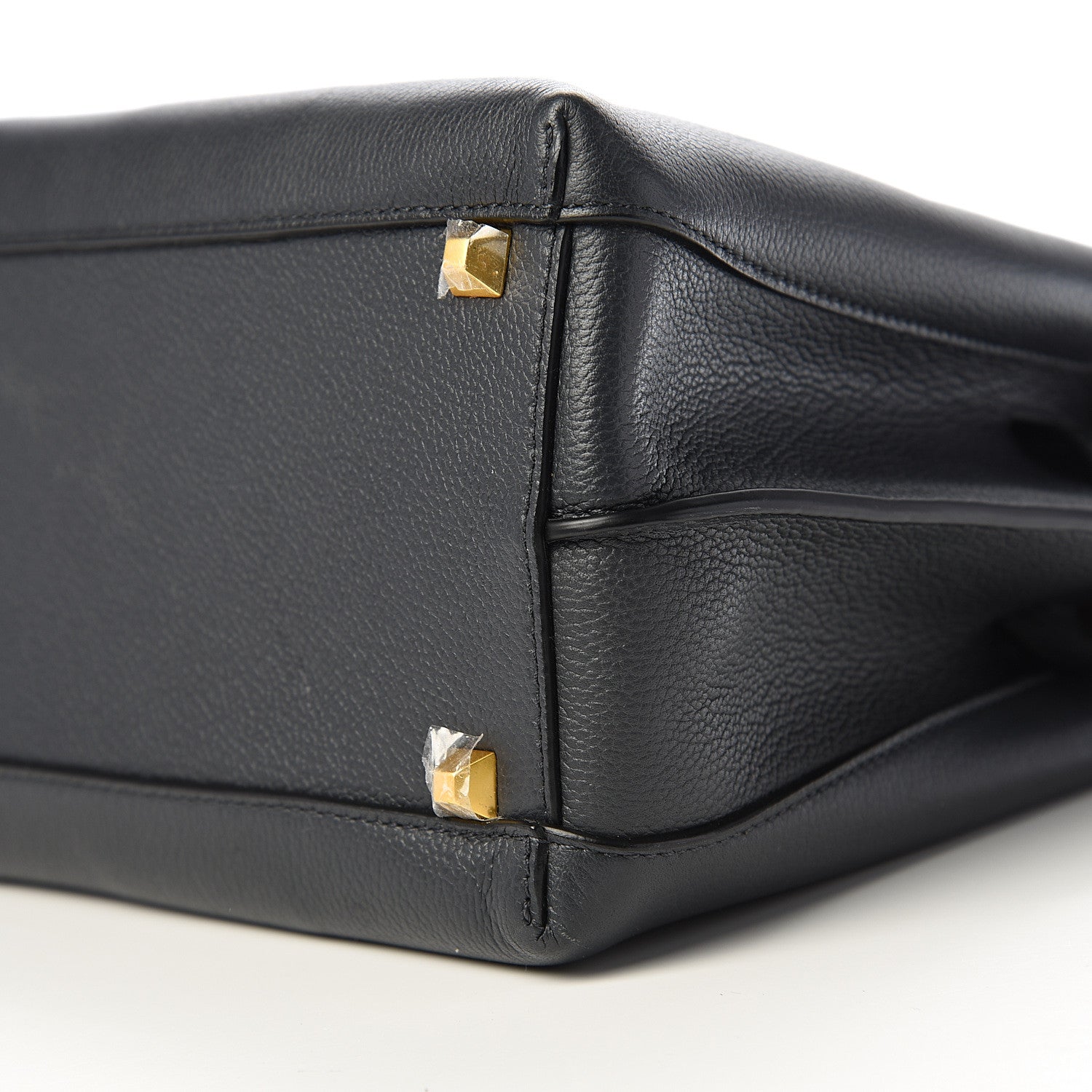 MCM Grained Calfskin Medium Milla Tote Phantom Grey 7 of 9