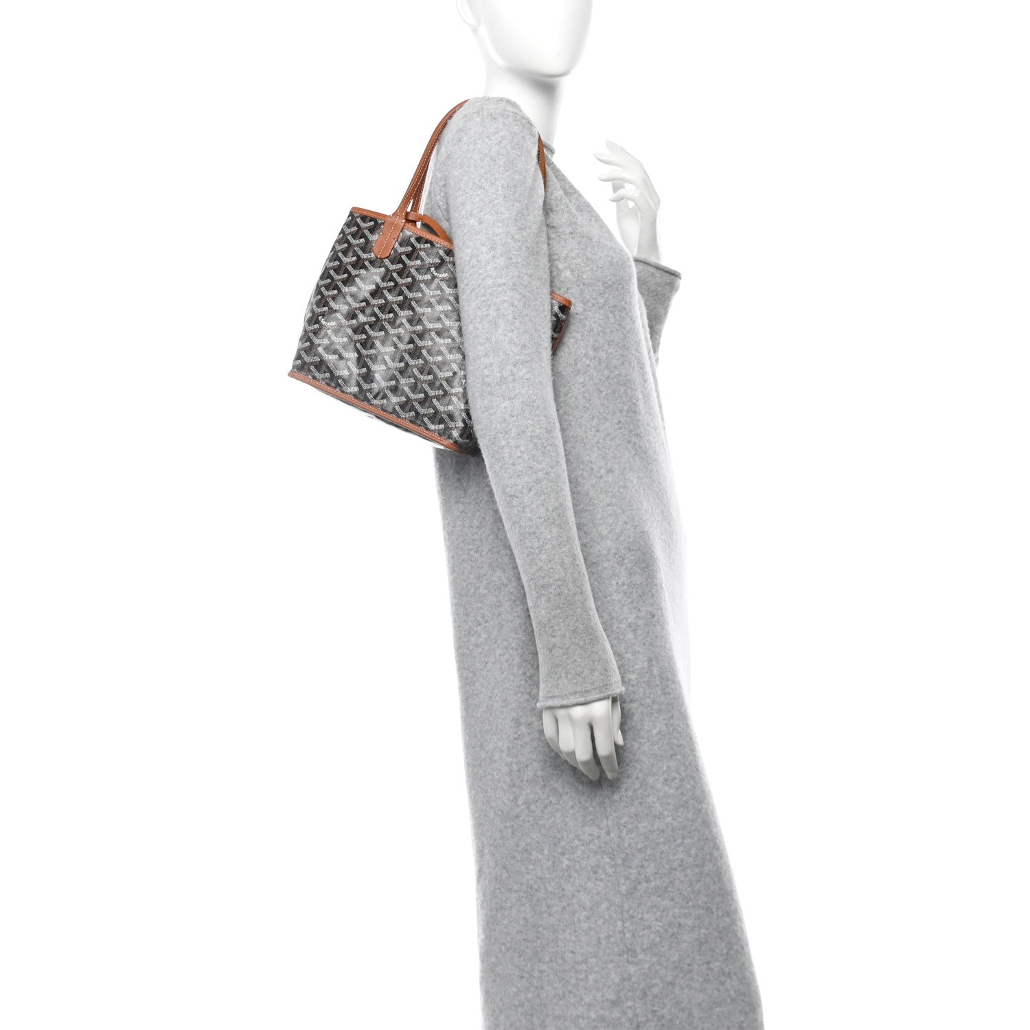 Goyard Goyardine Reversible Mini Anjou Black Gold 2 of 20