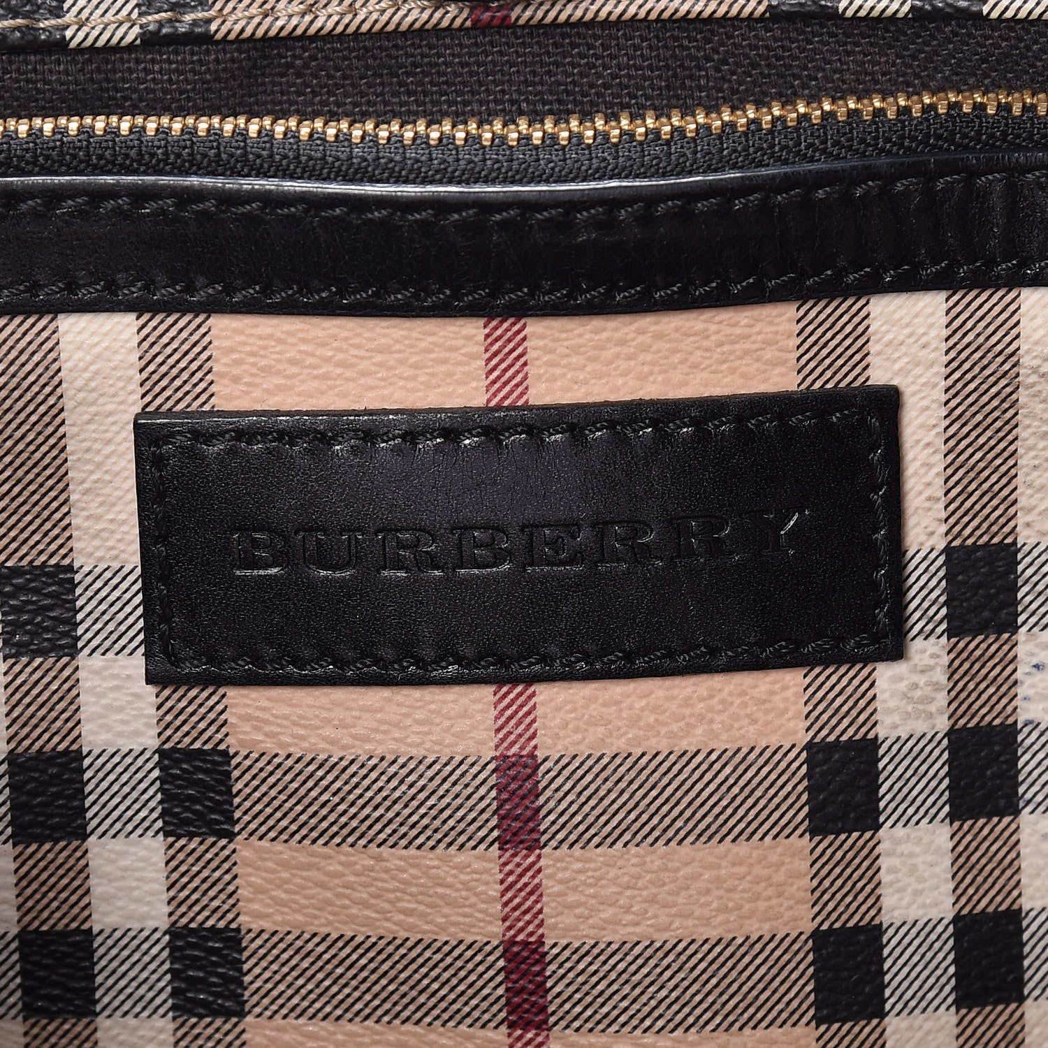 Burberry Haymarket Check Small Canterbury Tote Black 6 of 14