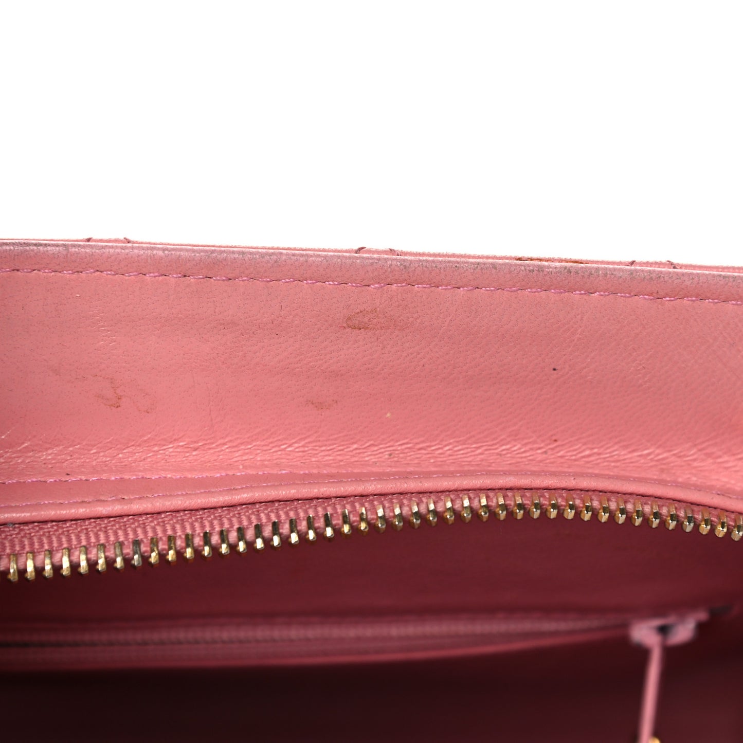 Lambskin Quilted Pocket Flap Shoulder Bag Pink