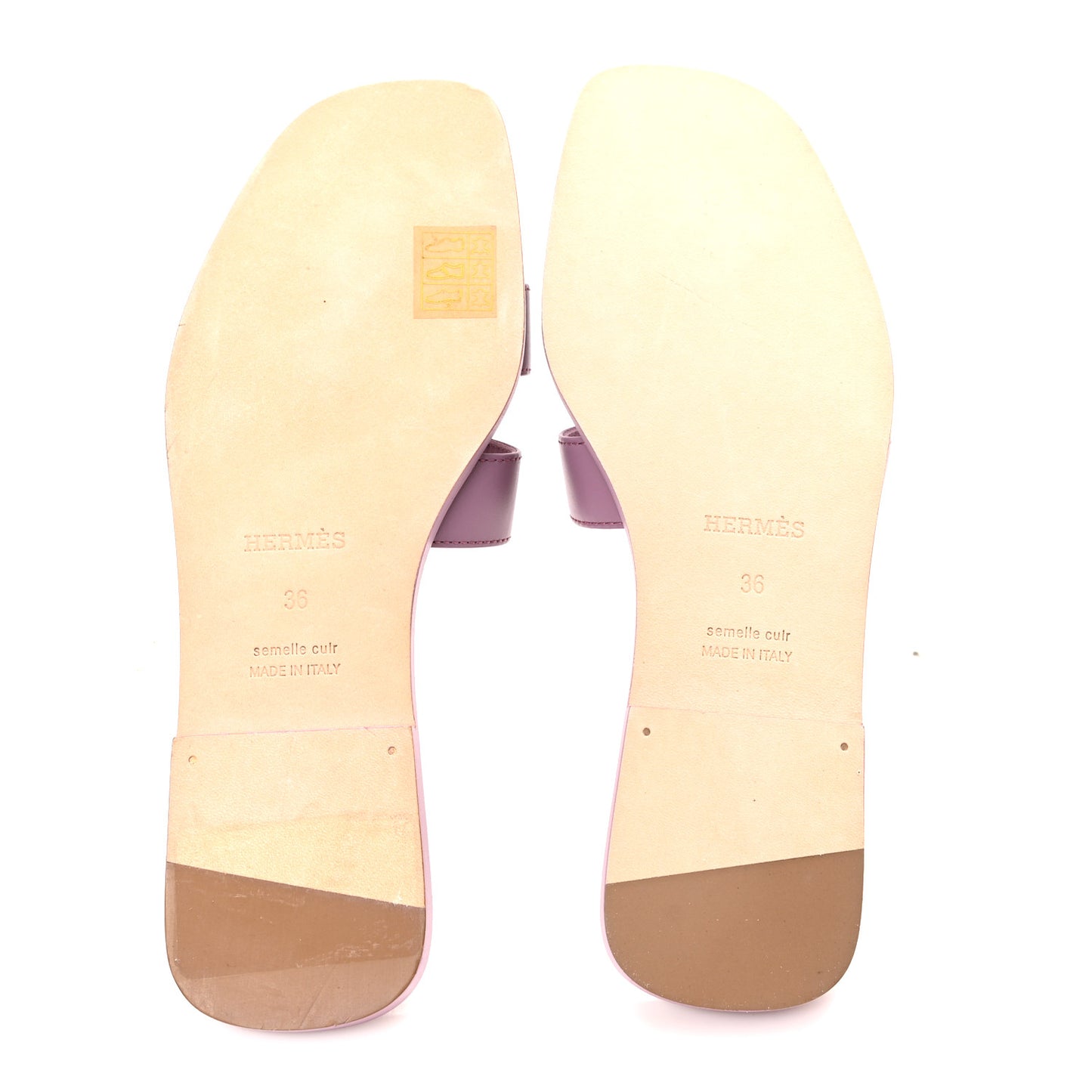 Box Calfskin Oran Sandals 36 Bruyère