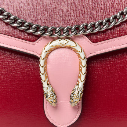 Gucci Azalea Calfskin Enamel Mini Dionysus Chain Wallet New Cherry Red Wild Rose Off White 9 of 12