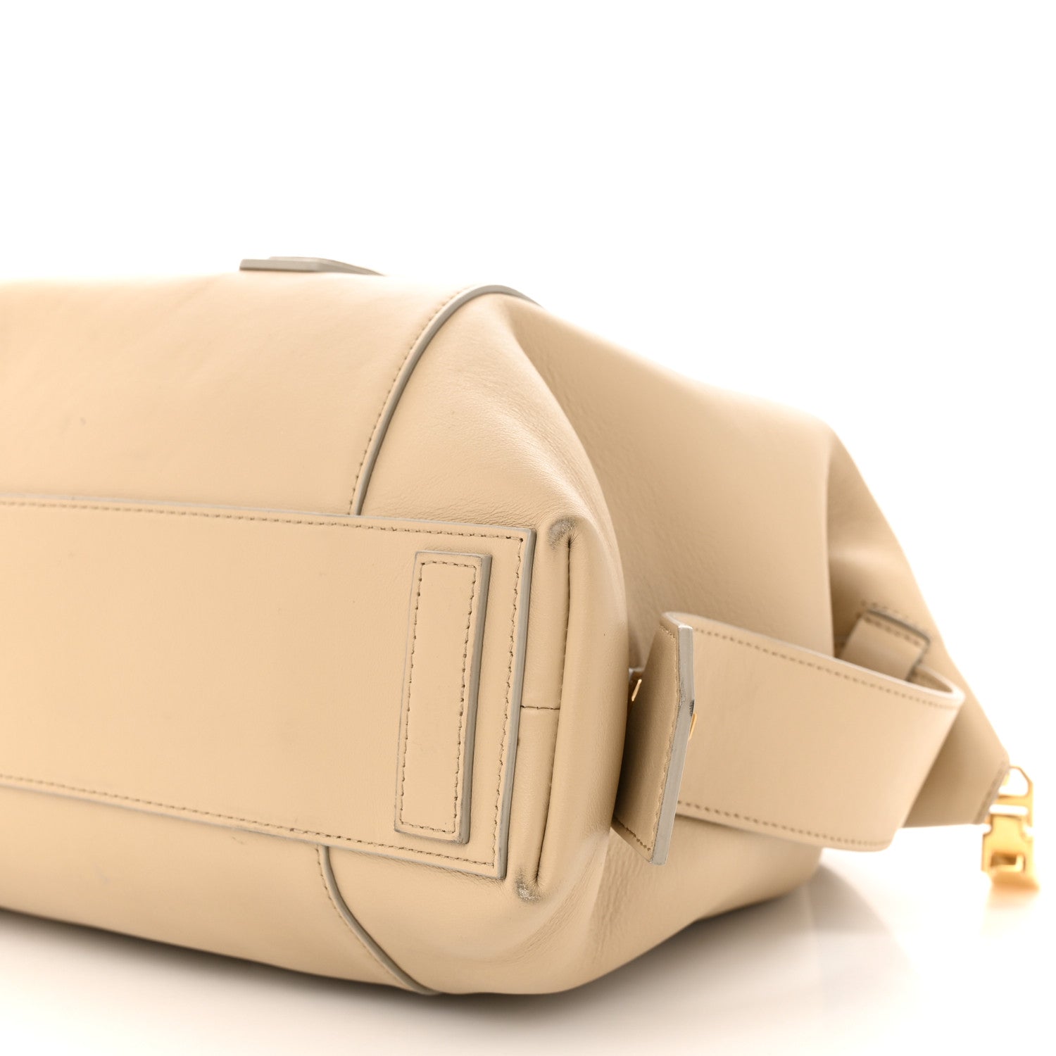 Givenchy Smooth Calfskin Medium Antigona Lock Duffle Bag Beige 9 of 14