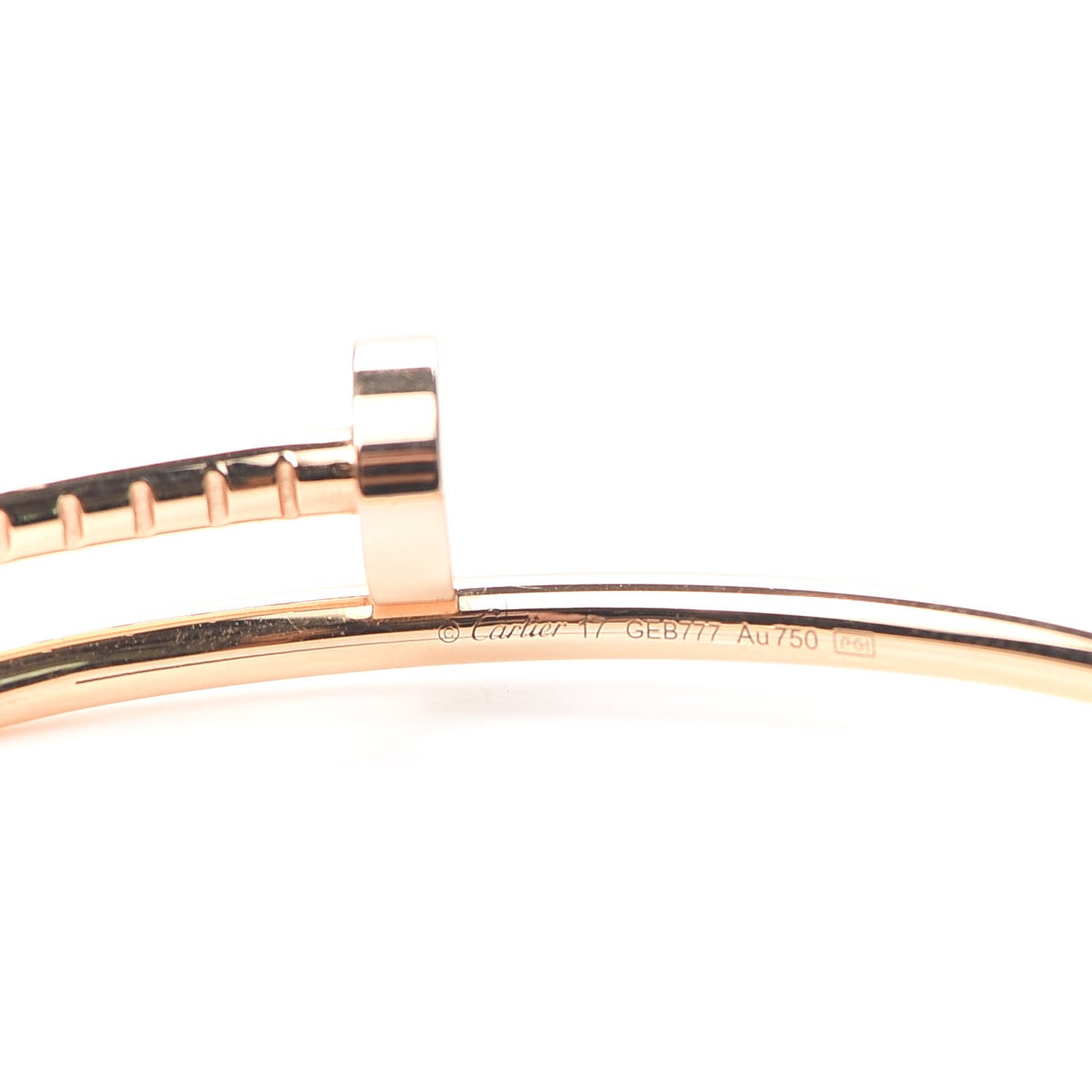 18K Pink Gold Small Juste Un Clou Bracelet 17