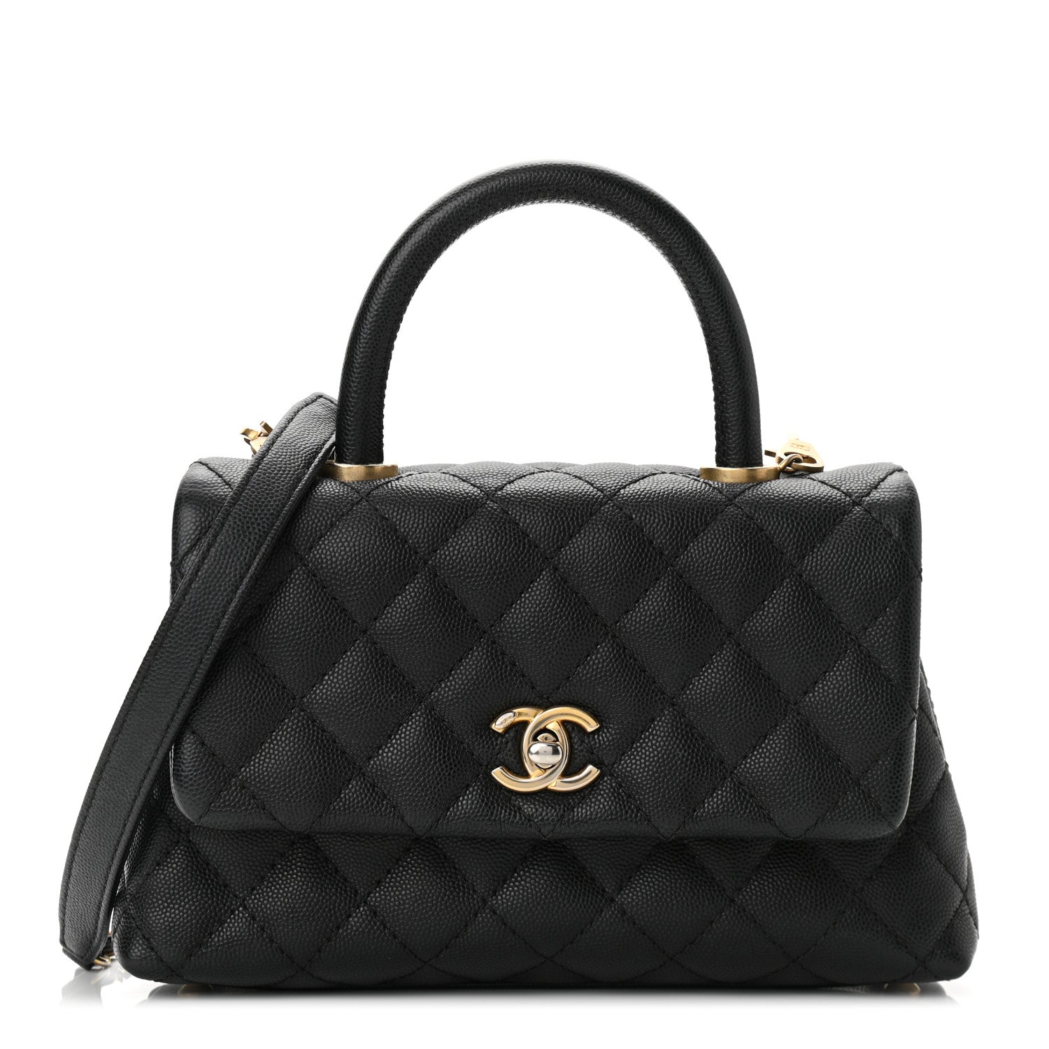 Chanel Caviar Quilted Mini Coco Handle Flap Black 1 of 9