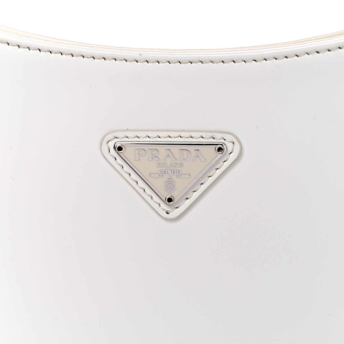 Spazzolato Cleo Shoulder Bag White