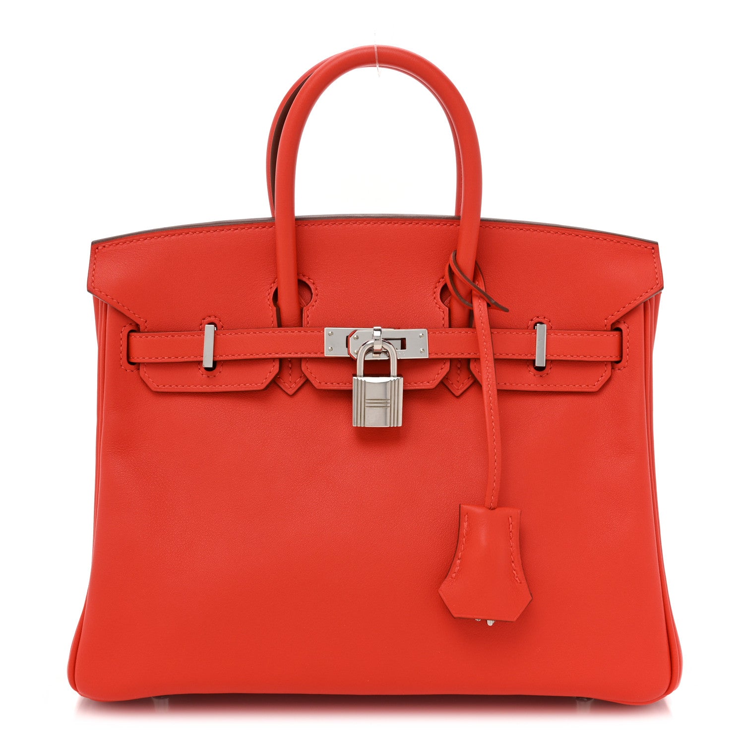 Hermes Swift Birkin 25 Vermillion 1 of 9