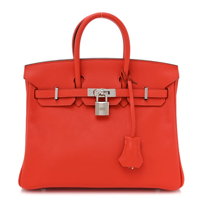 Hermes Swift Birkin 25 Vermillion 1 of 9