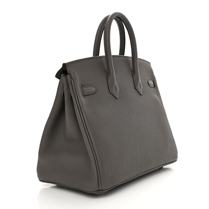 Hermes Togo Birkin 25 Etain 3 of 11