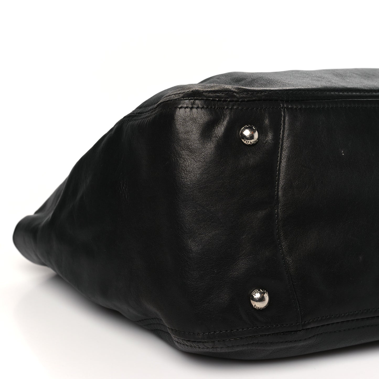 Soft Calf Pleated Hobo Black