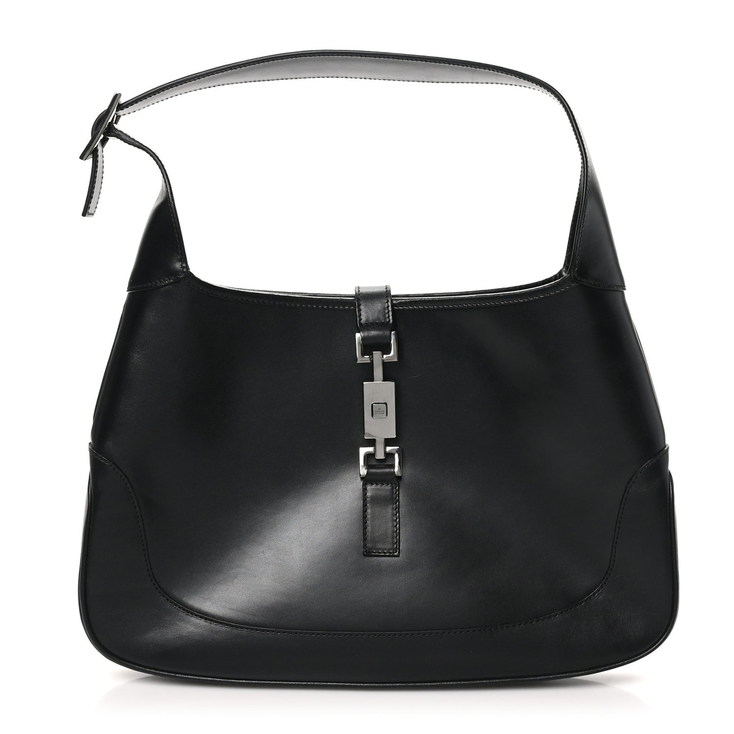 Calfskin Small Jackie O Hobo Black