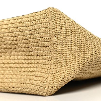 Saint Laurent Raffia Logo Tote Naturel 9 of 9